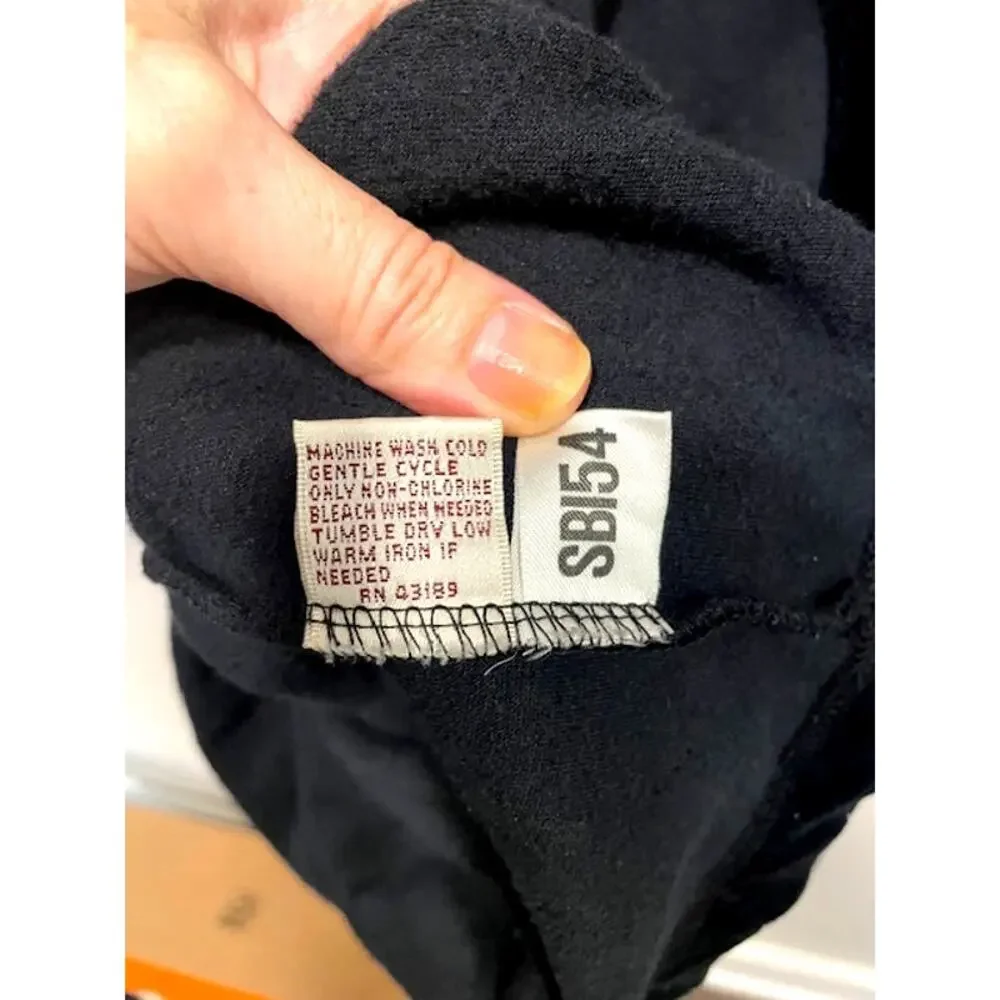 Vintage Susan Bristol Casuals Women's Med Black Velvet Quilted Shacket Cardigan